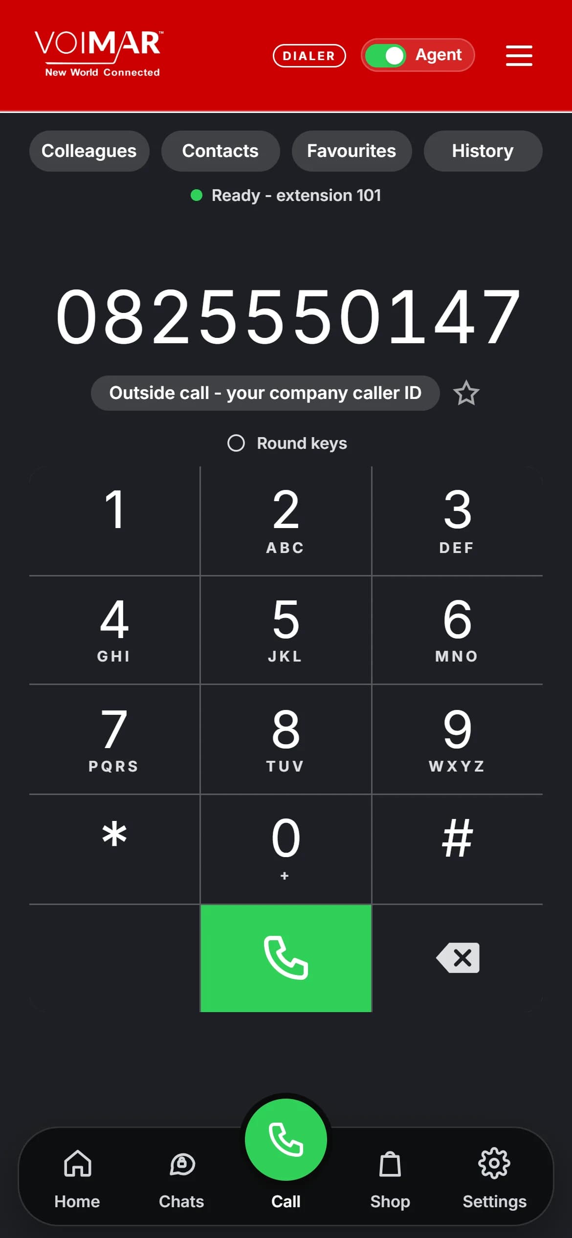 Voimar Call Centre & Dialer - Charcoal